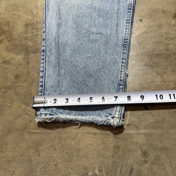 VINTAGE Levis Denim Jeans Mens 33x32 SilverTab 560 Wide Grunge USA 90s Y2K - Picture 3 of 12